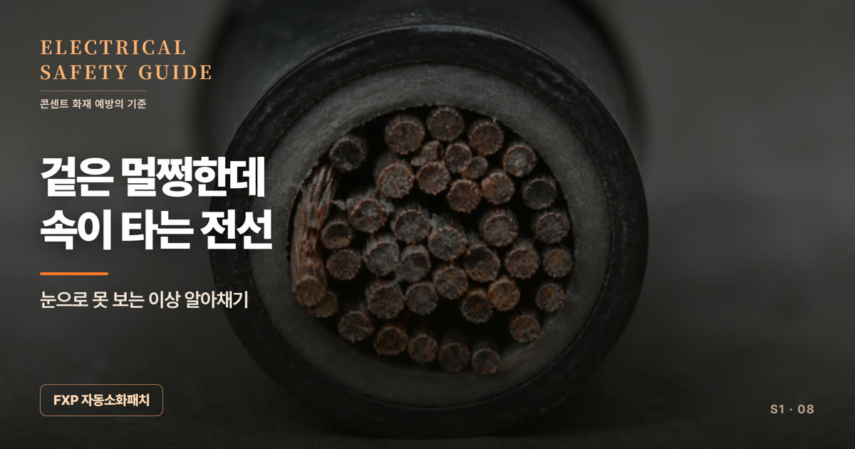 겉은 멀쩡한데 속이 타는 전선, 어떻게 알아채나