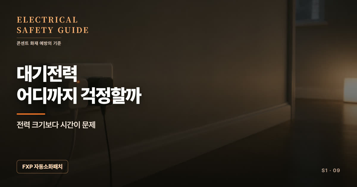 가전제품 대기전력과 발열, 어디까지 걱정할 일인가