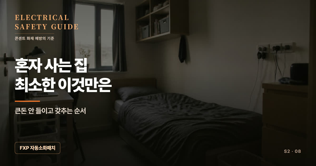 혼자 사는 집, 최소한 이것만은
